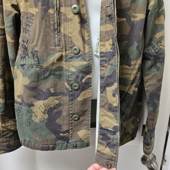 Alpha Industries F-2 French Field Deco Woodland Camo Jacket Coat - Picture 3 of 10